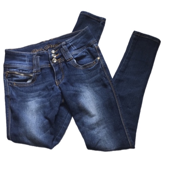 Roma Premium Blue Skinny Jeans - Picture 1 of 6